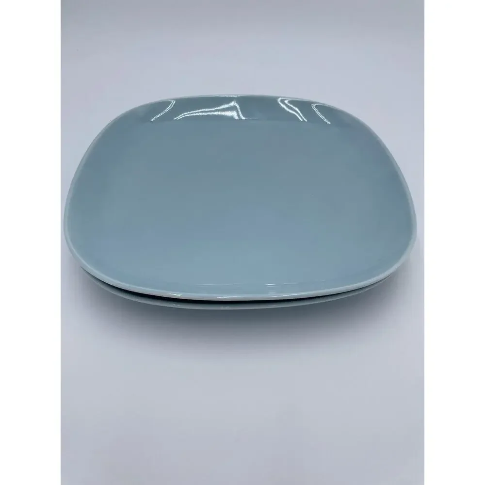 Set of 2 IKEA 365+ SUSAN PRYKE TURQUOISE BLUE SQUARE 9 3/4